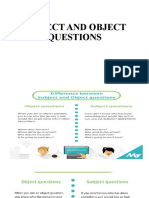 Subject and Object Questions