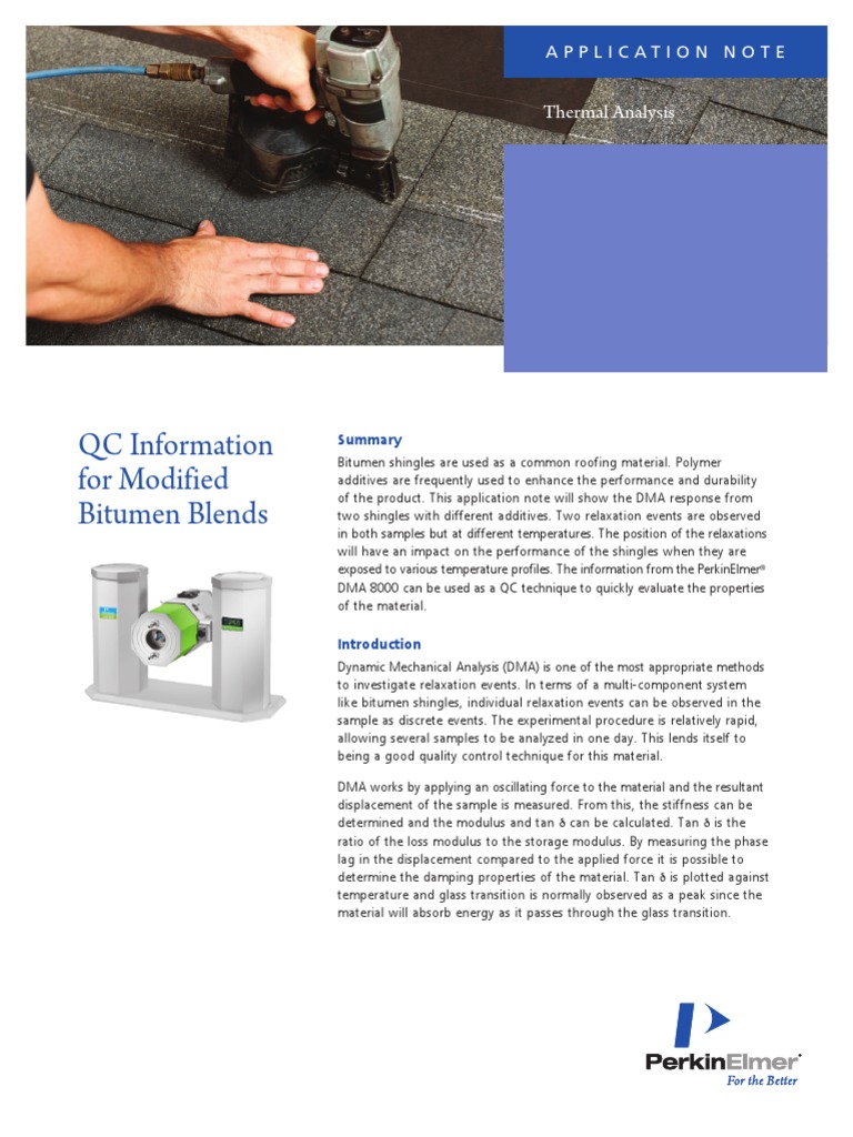 QC Information For Modified Bitumen Blends: Thermal Analysis | PDF ...