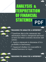 Analysis & Interpretation of Financial Statements