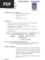 CV technicien(ne) de maintenance en informatique 