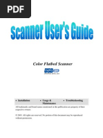 Color Flatbed Scanner: - Installation - Usage & - Troubleshooting