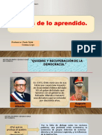 EL QUIEBRE DE LA DEMOCRACIA EN CHILE 6° Básico