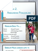 Kuliah 2. Anggaran Penjualan. Powerpoint