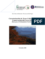 caracterizacion de areas criticas y de conservacion del cerro Otto