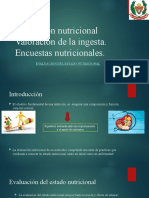 Valoración nutricional Valoración de la ingesta (1)