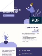 Komunikasi Terapeutik - Penggunaan Diri Secara Efektif