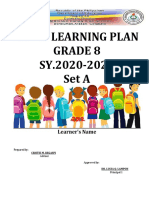 GRADE 8 HOME LEARNING PLAN