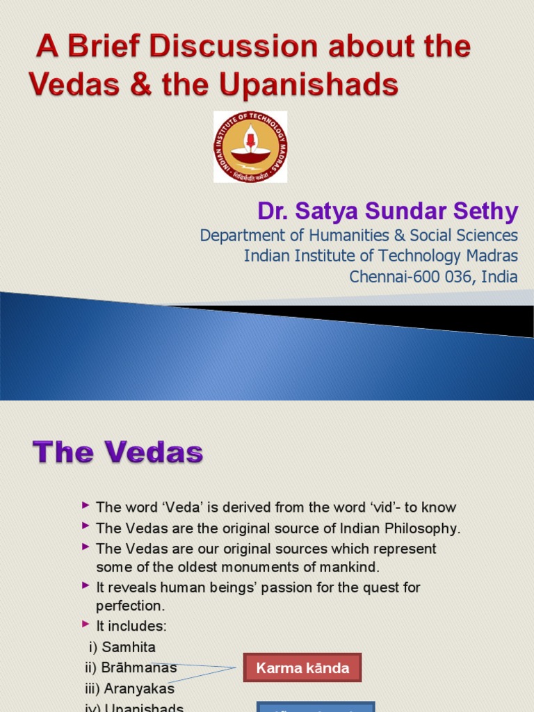 Vedas and Upanishads: Foundations of Indian Philosophy | PDF | Vedas ...
