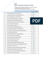 Metacognitive Awareness Inventory (MAI) : Name of Student: Nezer Byl P. Vergara