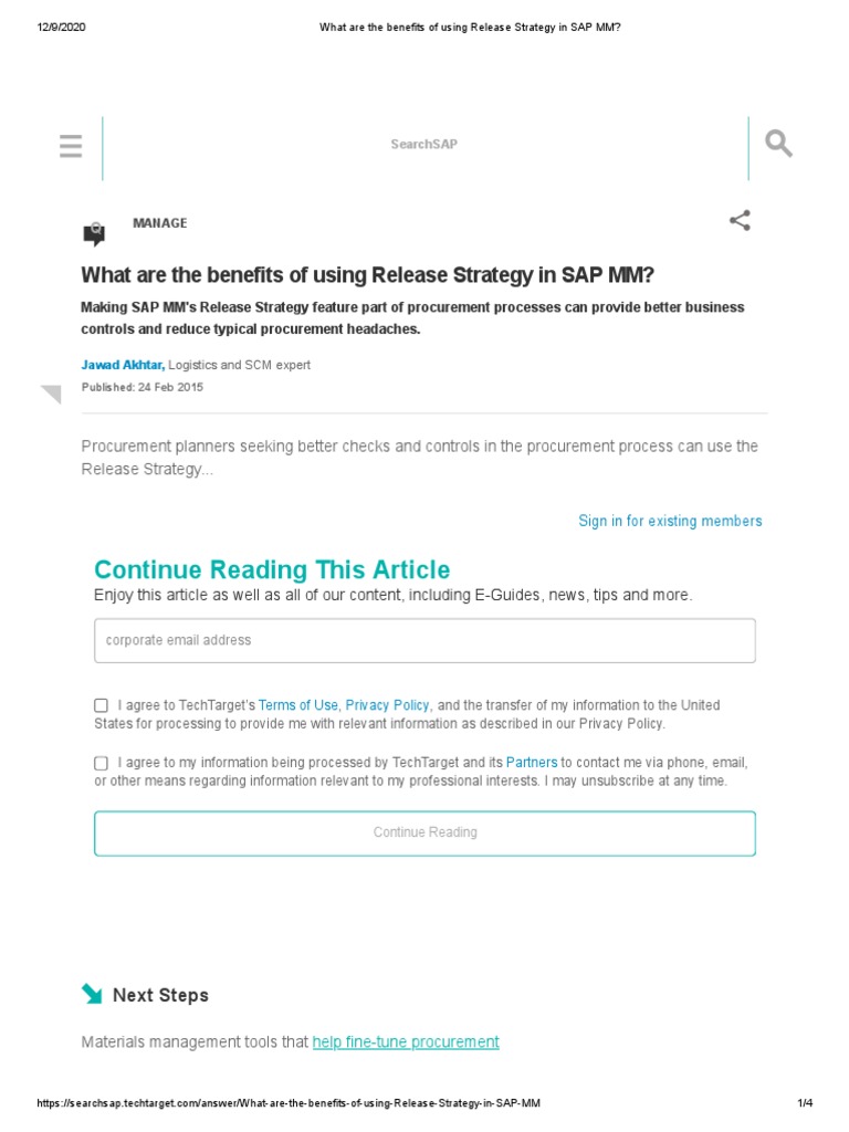 Release Strategy In Sap Mm Pdf