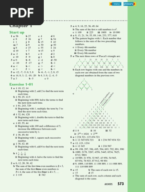 Answers to Math Exercises | PDF | Numbers | Elementary Mathematics