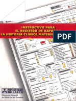 INSTRUCTIVO PARA EL REGISTRO DE DATOS DE LA HCMP-2000