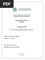 Experiment#5 DC Circuit Measurements-Part B: Electrical Circuits Lab 0905212