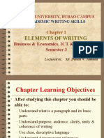 Chapter 1 - Elements of Writing