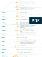 Names With Meaning ARABIC ENGLISH