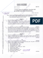 VTU Question Paper of 15CV72 Design of RCC and Steel Structures Jun-2019