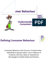 Consumer Behaviour: Understanding Consumers