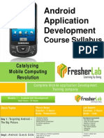 Android Application Development: Course Syllabus