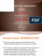 Intellectual Property Laws: Submitted To