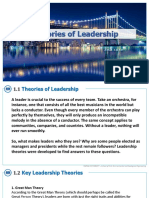 CEM125 Theories of Leadership