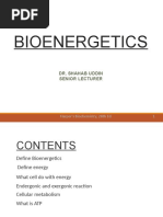 Introduction To Bioenergetics