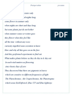 Life Sustaining processes  -Chapter  v.2 .2 Photoperiodism -Poem Part
