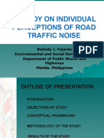 Fajardo, A Study On Individual Perceptions of Road Traffice Noise