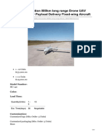 Satellite Connection 800km Long Range Drone UAV With 50kg Heavy Payload Delivery Fixed-Wing Aircraft