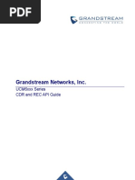 Grandstream Networks, Inc.: UCM6xxx Series CDR and REC API Guide