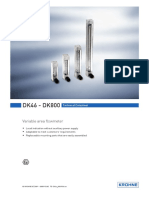 DK46 - DK800 DK46 - DK800 DK46 - DK800 DK46 - DK800: Variable Area Flowmeter