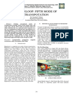 Hyperloop: Fifth Mode of Transpotation