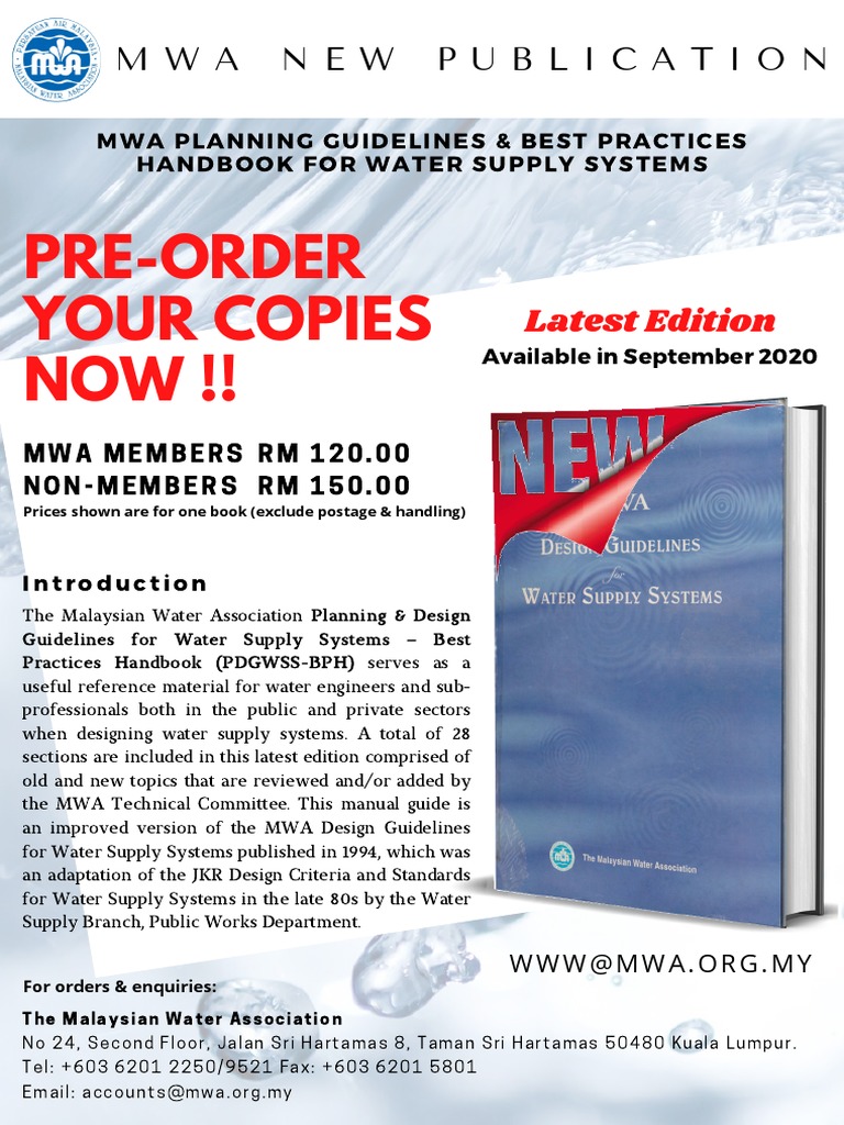 MWA Water Supply Systems Handbook | PDF | Business