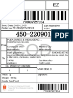 Send Date:2020-12-05 Order No: 201205QCTVCEX3 San Marcelino 4444