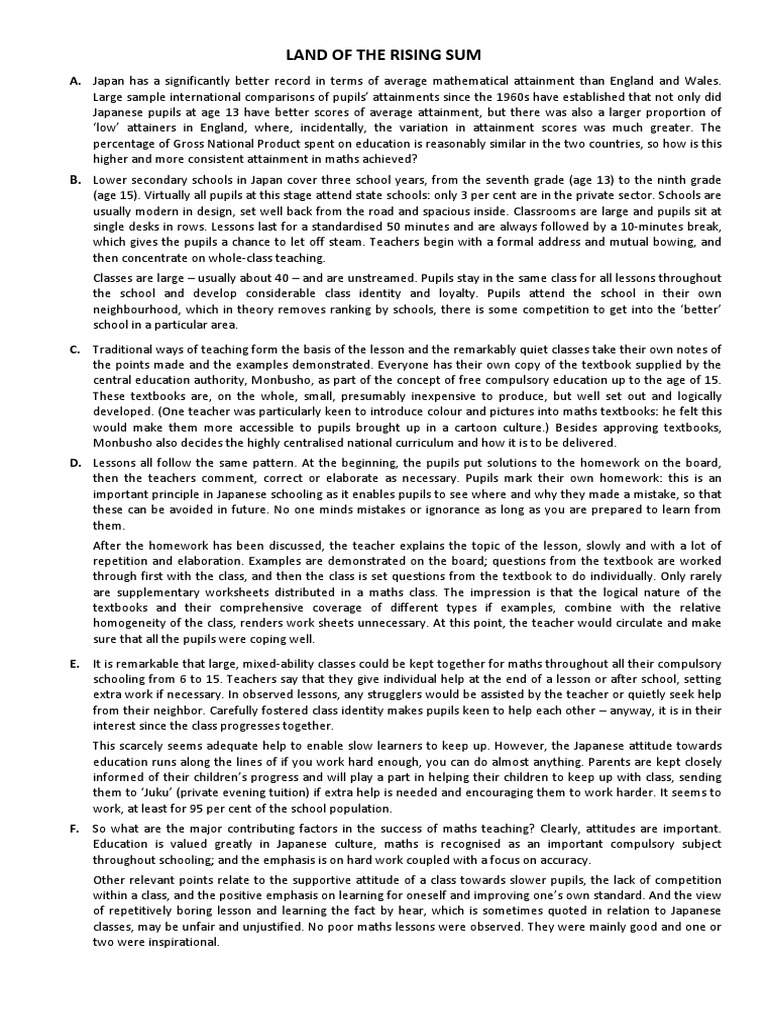 Land of The Rising Sum Monbusho 2019 PDF Textbook Schools