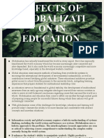Effects of Globalization on Education