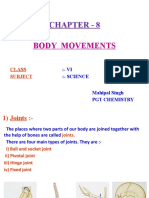 Movements and Joints in the Human Body