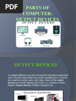 Parts of Computer: Output Devices