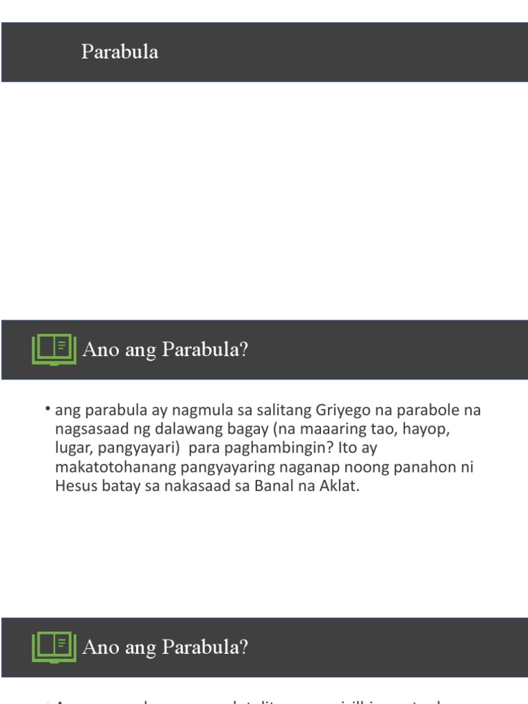 Parabula | PDF