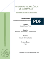 Comparacion Del Metodo Mosler y Método Mixto