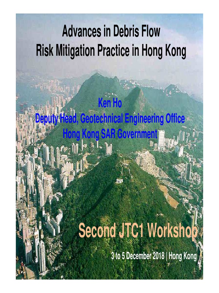 Debris Flow Risk Mitigation in Hong Kong | PDF | Landslide | Fluid Dynamics