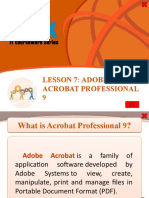 Lesson 7: Adobe Acrobat Professional 9