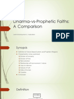 Dharma-vs-Prophetic Faiths