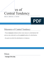 Measures of Central Tendency: Mean, Median, & Mode