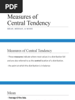 Measures of Central Tendency: Mean, Median, & Mode