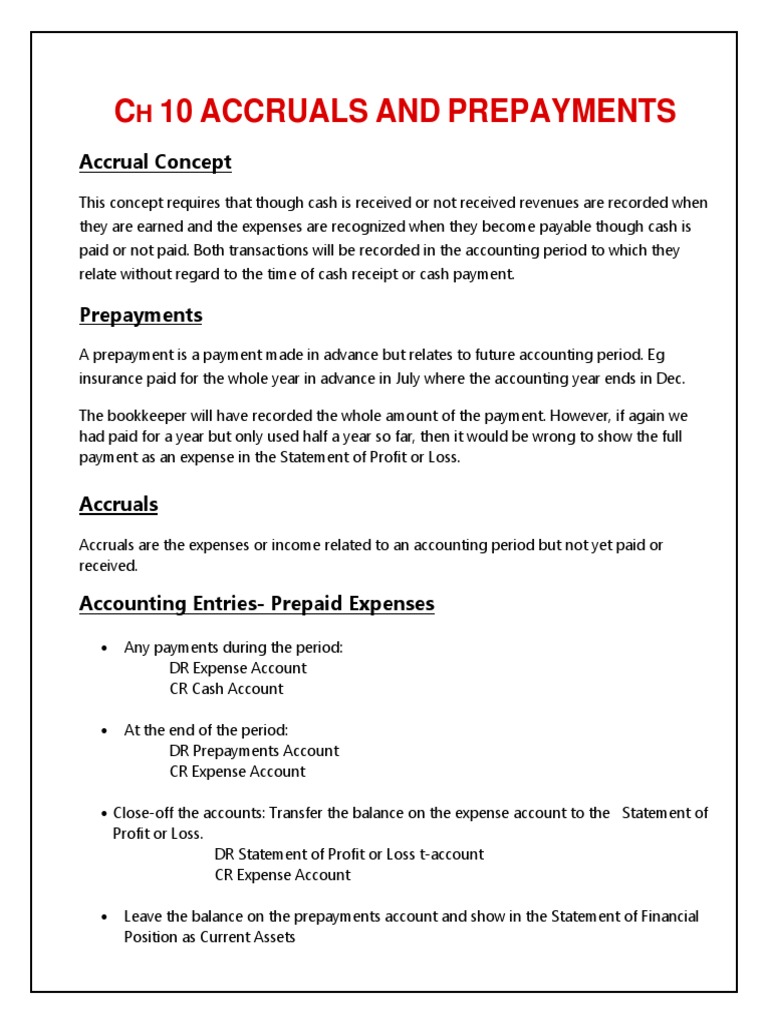 Understanding Accruals and Prepayments | PDF | Deferral | Accrual