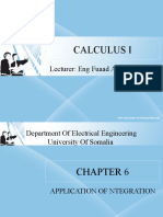 Calculus I: Lecturer: Eng Fuaad Abdirizak Elmi