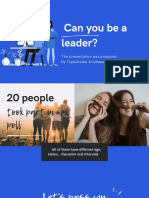 Can You Be A Leader?
