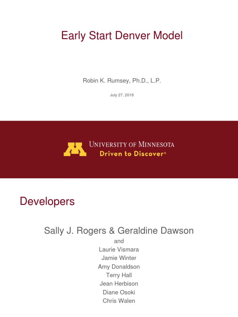 健康・医学 Early Start Denver Model Early Start Denver Model for Young Autistic Children: Promoting