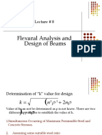 Flexural Analysis and Design of Beams: Lecture # 8