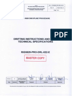 J - Drifting Instructions and Drift Technical Specifications